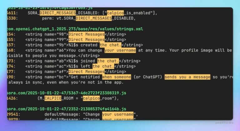 У коді застосунку OpenAI знайшли натяк на приватні чати між користувачами