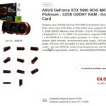 Asus випустить лише 1000 відеокарт ROG Matrix Platinum RTX 5090 вартістю понад €4000
