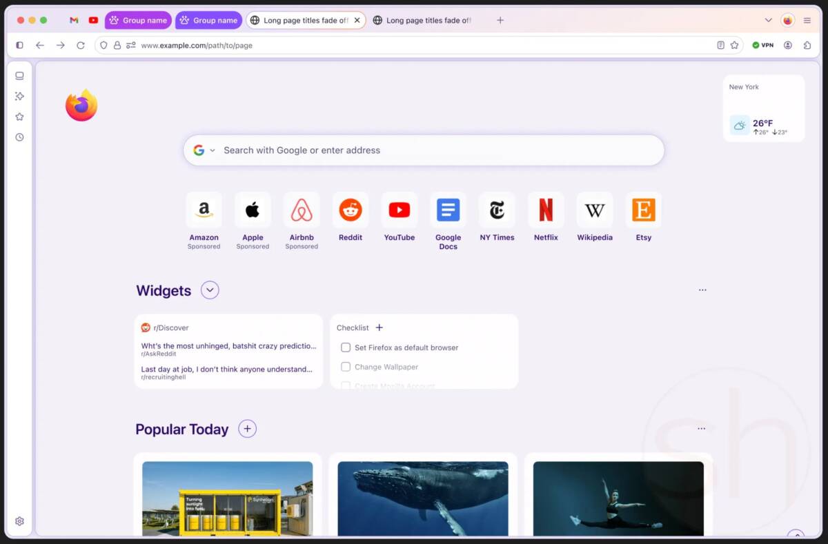 Mozilla готує радикальний редизайн Firefox: перші макети злили в мережу