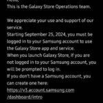 Samsung зробить обліковий запис обов’язковим для Galaxy Store