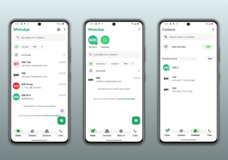 WhatsApp готує оновлення інтерфейсу для Android із вкладкою Contacts