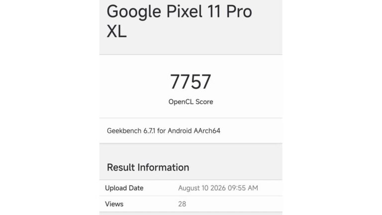 Google Pixel 11 Pro XL показав майже 80% приросту графічної потужності