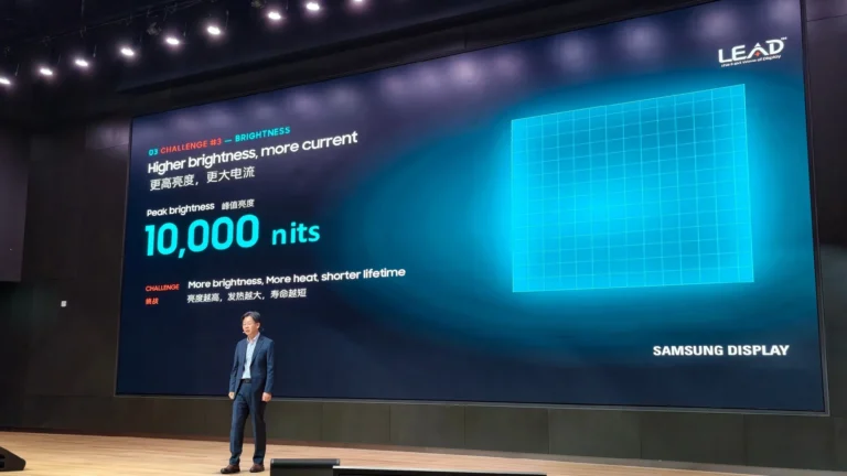 Samsung Display створила OLED-екран із яскравістю 10 000 ніт