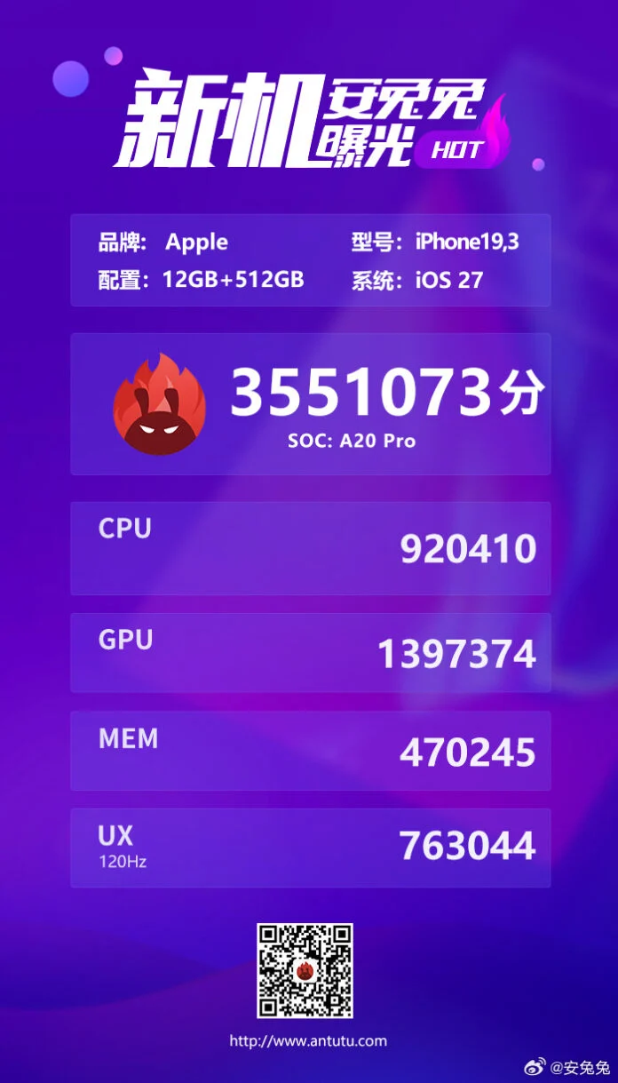 Новий iPhone 18 Pro показав вражаючу потужність у Geekbench
